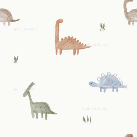 a wallpaper with dinosaurs and plants on it
