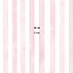 a repeating pattern of pink and white vertical stripes, with a small black dot in the center.