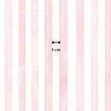 a repeating pattern of pink and white vertical stripes, with a small black dot in the center.