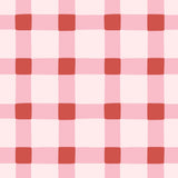 a repeating pattern of pink and red squares, creating a visually appealing and symmetrical design.