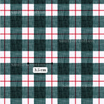 a repeating pattern of red and white checkered squares, with a small text box indicating the size of the pattern in centimeters.