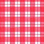 a repeating pattern of red and white checkered squares, creating a visually striking and textured design.