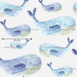 Blue Whales- Cotton Woven Retail