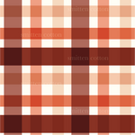 an orange and white plaid pattern