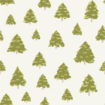 a pattern of trees on a white background