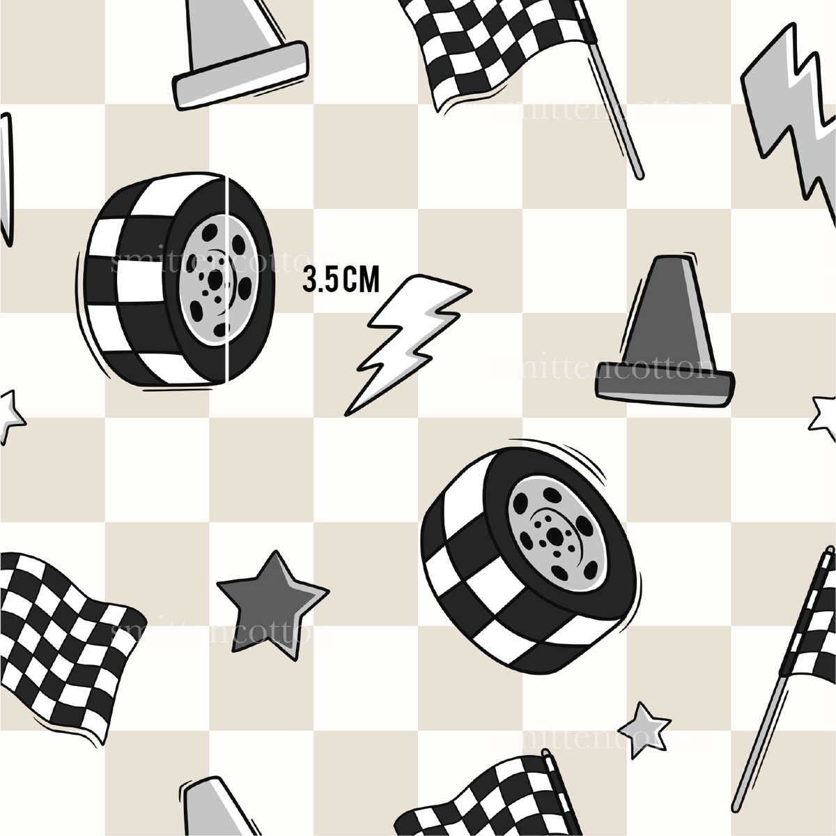 Pit Stop (Pre Order 5- 13 June) – Smitten Cotton Fabric Company