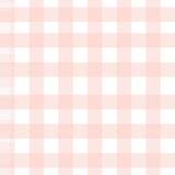 Light Peach Gingham- IMPERFECT Double Gauze Sample