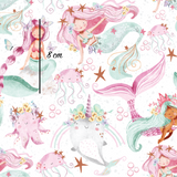 Mermaids- 1M Cotton Lycra Retail