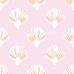 Sandy Shells Pink- Cotton Woven Retail