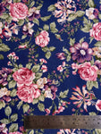 Angelica Navy Lightweight Floral Cotton