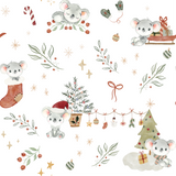 Koala Christmas White- Cotton Woven Retail