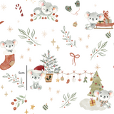 Koala Christmas White- Cotton Woven Retail