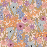 Retro Koala- Blush- 0.7M Cotton Woven Retail