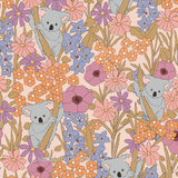 Retro Koala- Blush- 0.7M Cotton Woven Retail