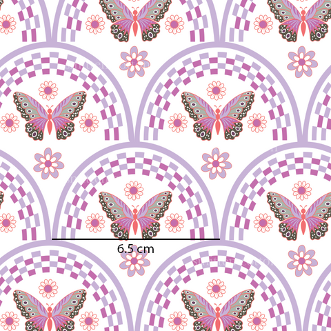 a picture of a pattern with a butterfly on it
