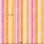 a pink, orange, and yellow striped background with stars