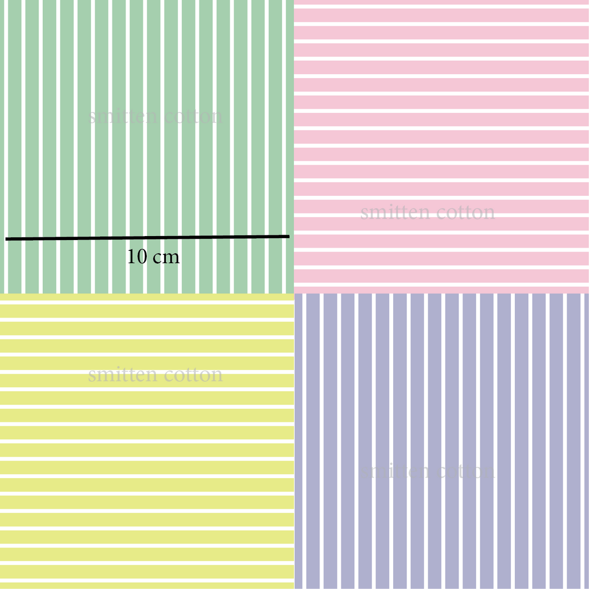 Colourblock Stripes (Pre Order 5- 13 June) – Smitten Cotton Fabric Company