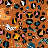 Wild Cosmic Rust- Cotton Lycra Retail
