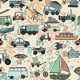Wild Vehicles- 0.85M Cotton Lycra Retail