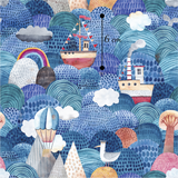 Wild Waves- Cotton Lycra Retail